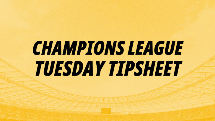 Betfair banner for Champions League betting tips on Tuesday